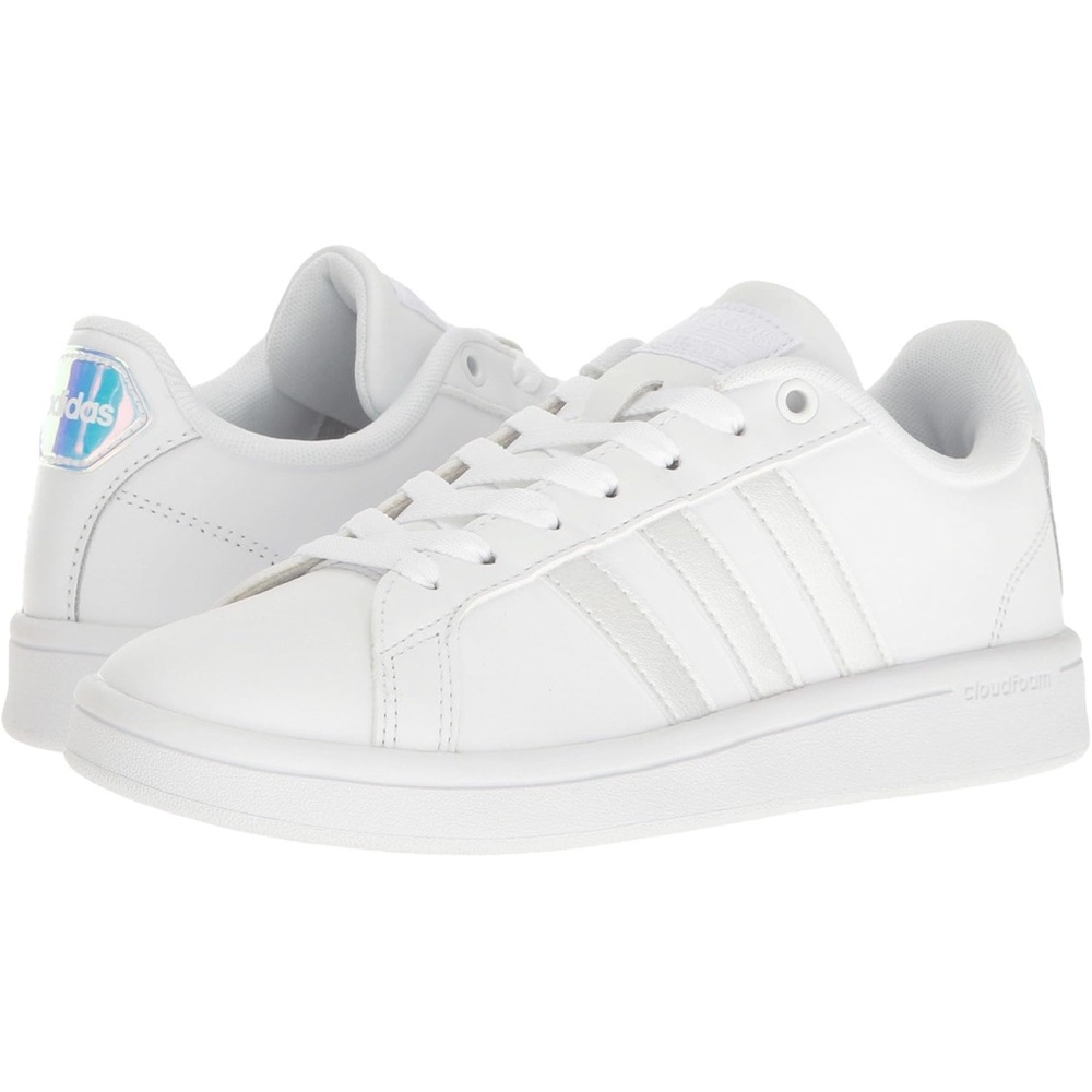 adidas Women's Cloudfoam Advantage Cl Sneakers, White/White/White - 7.5M